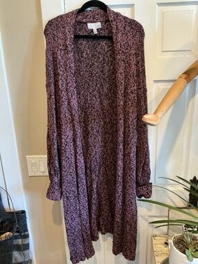 14th and Union long sleeve cardigan in plus size 2X